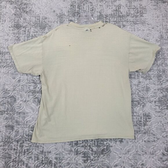 Vintage Cabbage Patch Shirt Mens Large Ivory Night Club San Francisco Thrashed - Picture 8 of 11